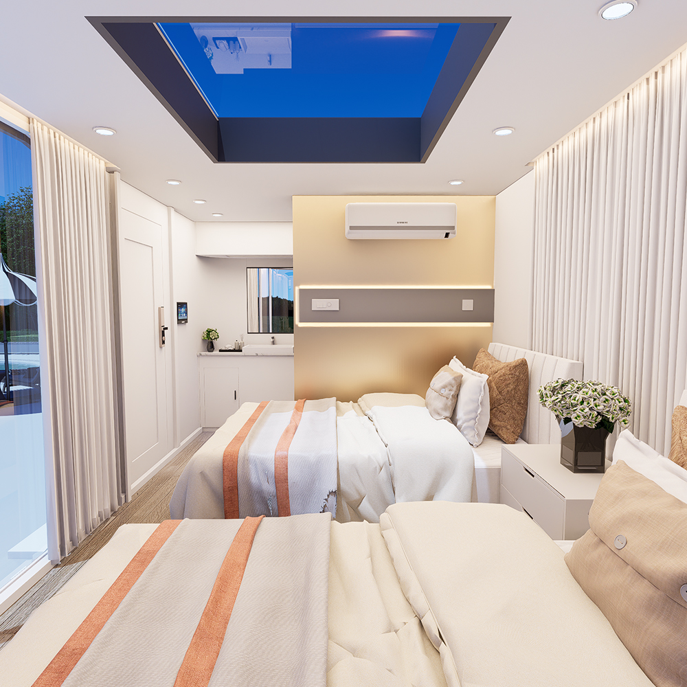 Kediaman Modular Tertutup Pasang Siap S1