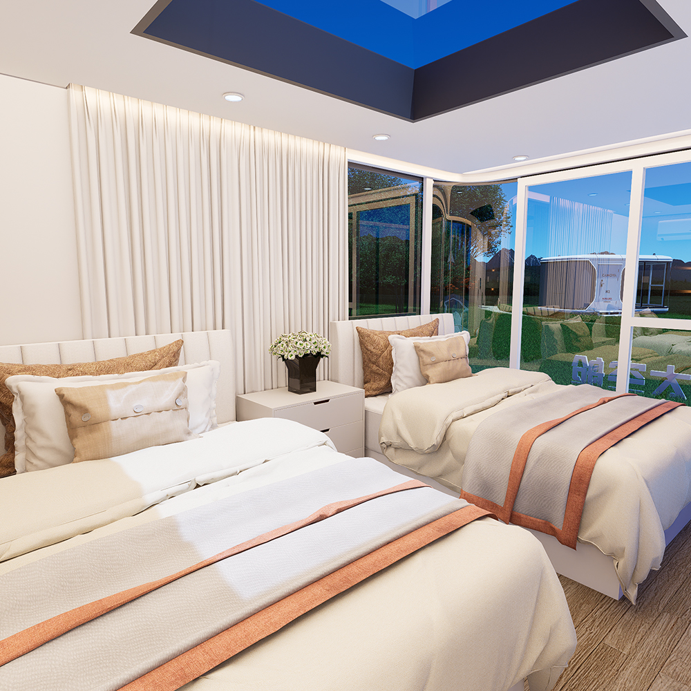 Kediaman Modular Tertutup Pasang Siap S1