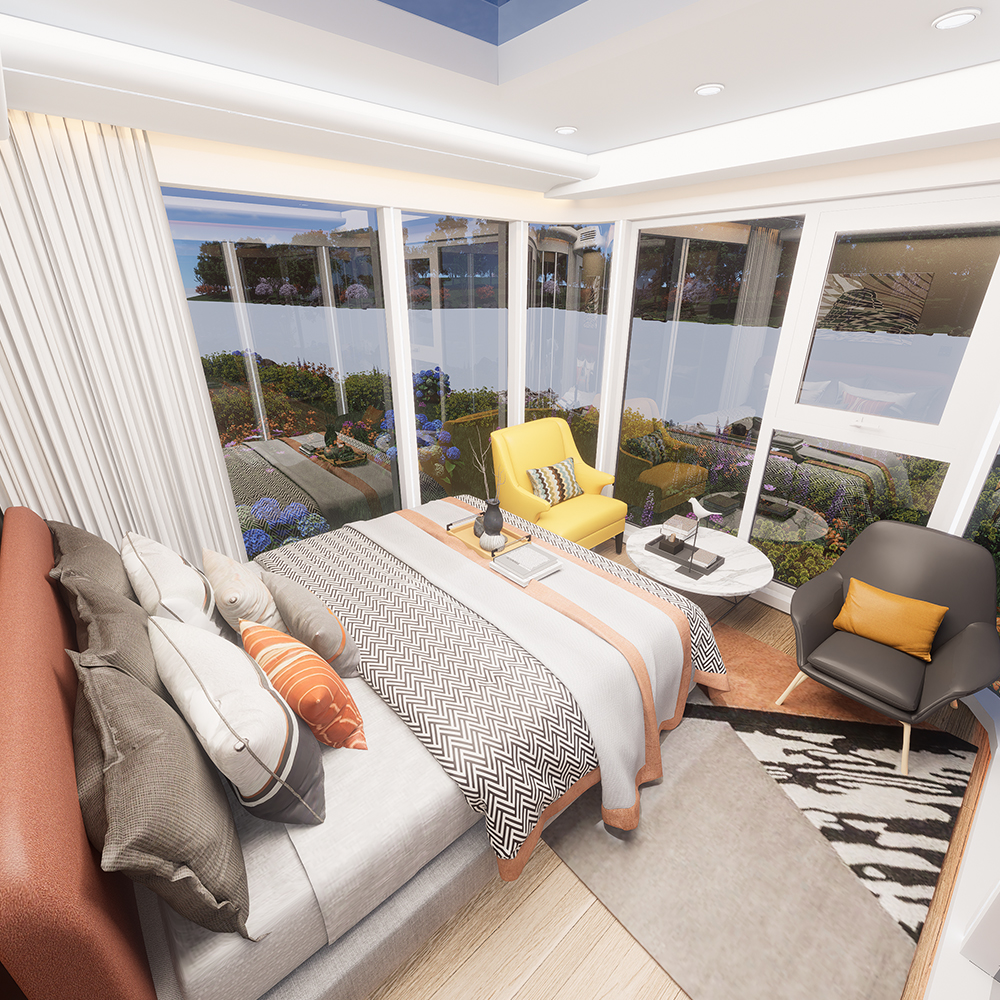 S3-2 Rumah Kapsul Modular Panoramik