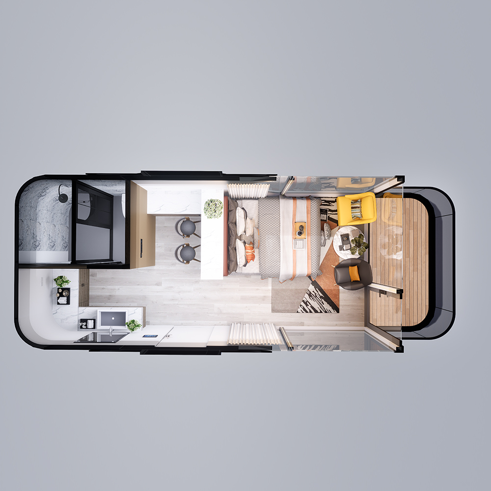 Rumah Modular Pintar Prefab Standard S3