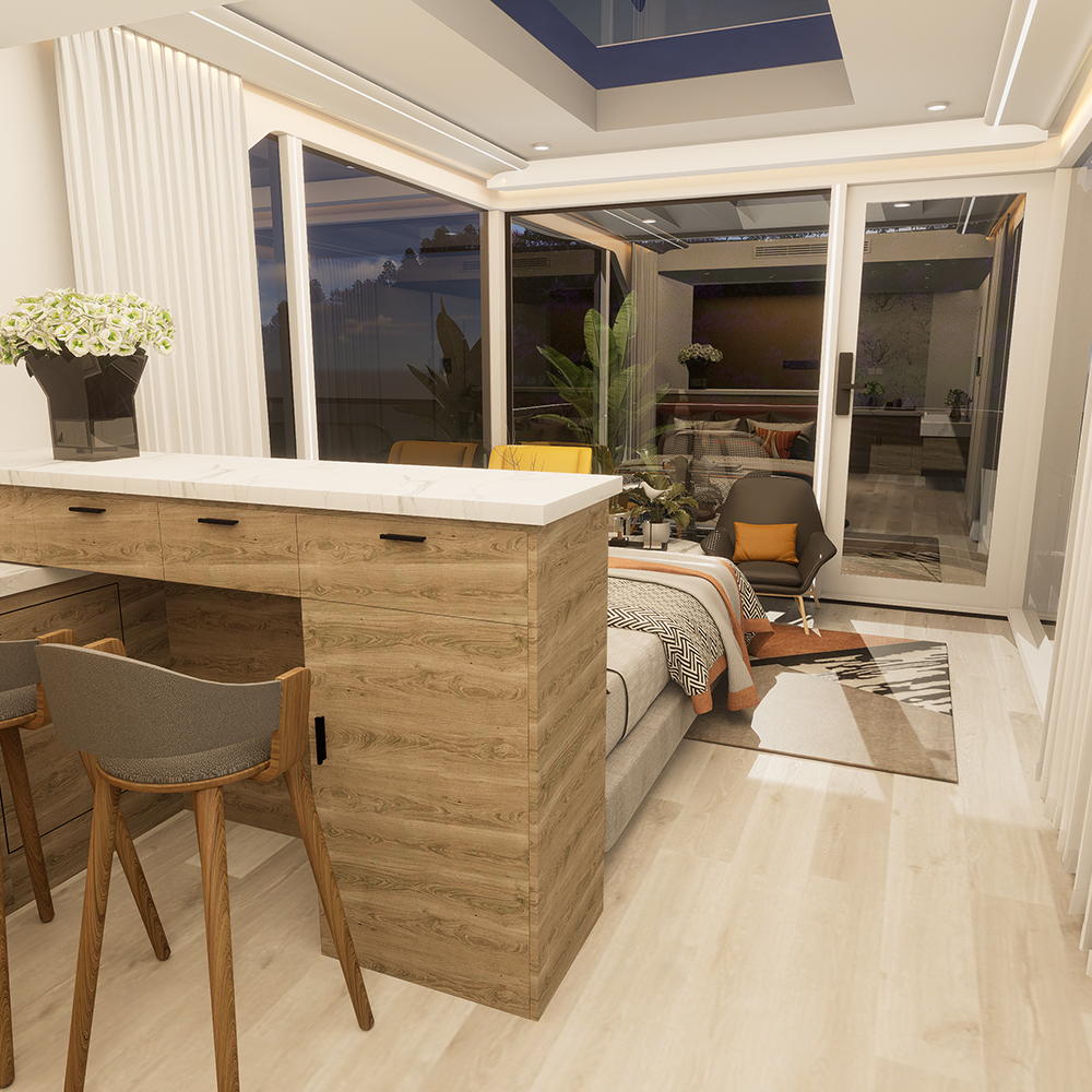 Rumah Modular Pintar Prefab Standard S3