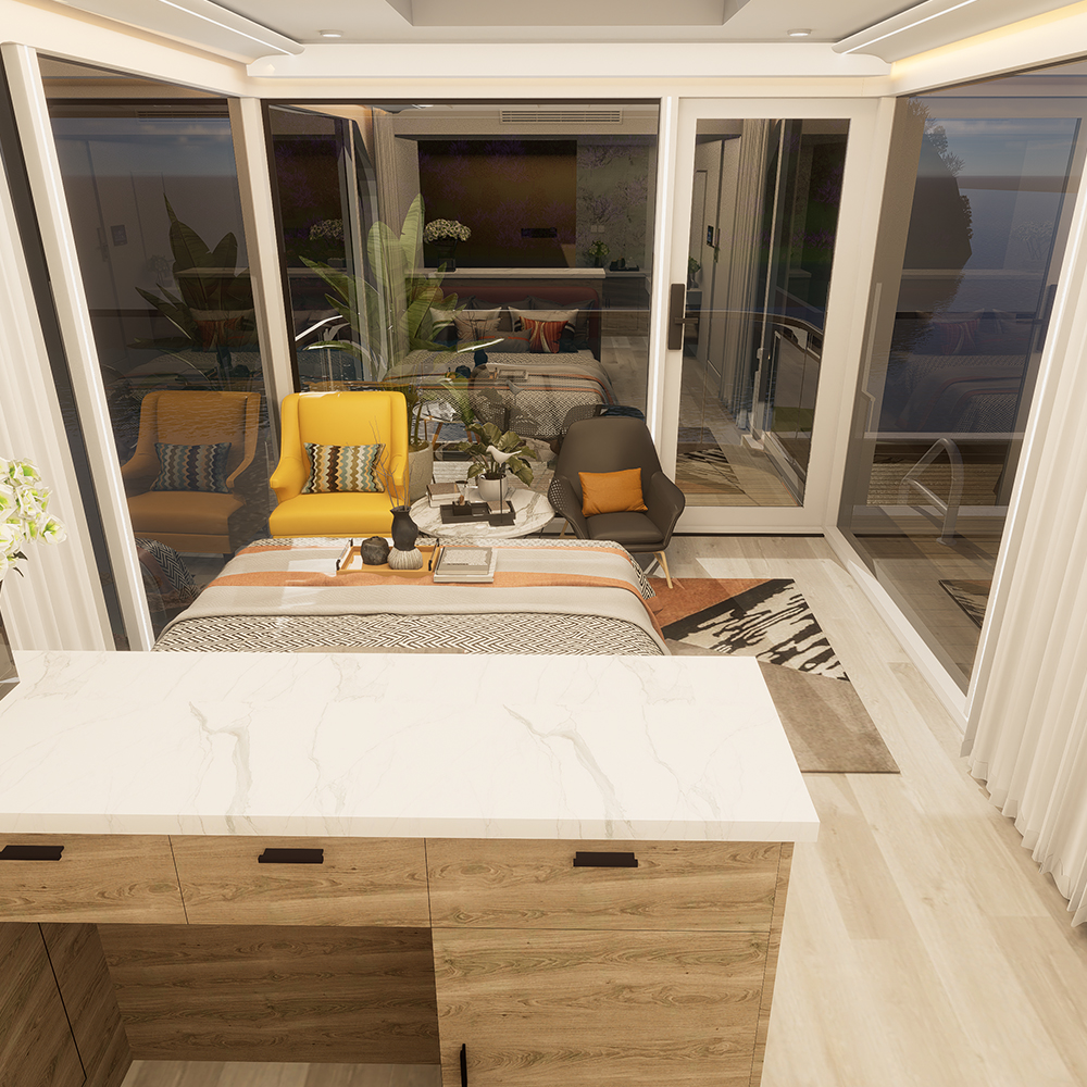 Rumah Modular Pintar Prefab Standard S3